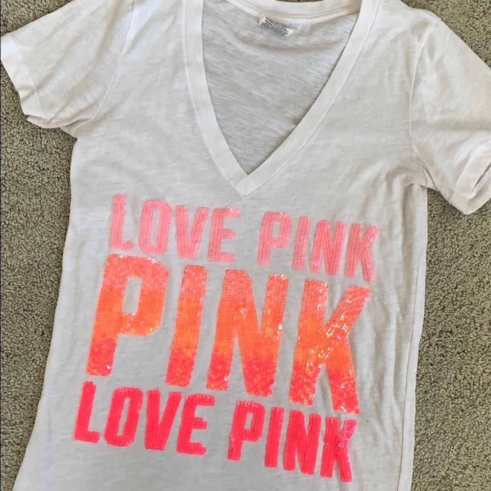 Pink sparkle tee